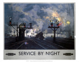 Service by Night, BR, c.1955 Kunst af David Shepherd Service by Night, BR, c.1955 Kunst af David Shepherd