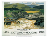 Fishing in New Galloway, LMS/LNER, c.1923-1947 Affiches
