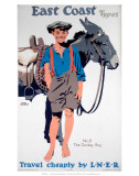 East Coast Types, No 6, The Donkey Boy, LNER, c.1923-1947 Poster by Frank Newbould
