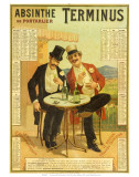 Calendar advertising Absinthe Terminus, 1894 Poster