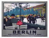Berlin via Harwich twice a day, LNER, c.1925 Kunstdrucke