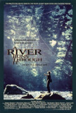 Et au milieu coule une rivière Affiche