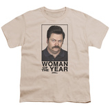 Youth: Parks & Rec-Woman Of The Year T-shirts