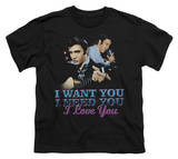 Youth: Elvis-I Want You T-shirts