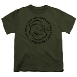 Youth: Popeye-I Yam T-shirts