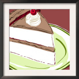 Piece of Pie with Cherry Art