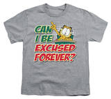 Youth: Garfield - Excused Forever Shirts