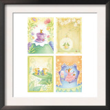 Tea Time Critters Four Patch Posters