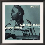 Lightnin' Hopkins - Last Night Blues Prints
