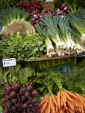 Vegetable Stall at Saturday Market, Salamanca Place, Hobart, Tasmania, Australia Photographic Print by David Wall