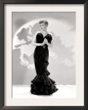 Lucille Ball Models a Lovely Black Gown, Publicity Still, 1940's Prints