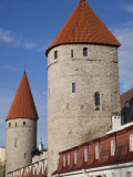 Old City Walls, Tallinn, Estonia Photographic Print by Walter Bibikow