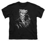 Youth: Batman - Joker'S Splatter Smile Shirts