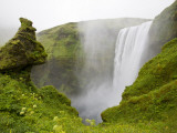 Skogarfoss Waterfall Plunges Over a Volcanic Cliff, Iceland Photographic Print by Don Grall