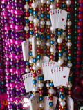 Mardi Gras Beads, French Quarter, New Orleans, Louisiana, USA Photographic Print by Walter Bibikow