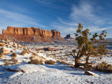Monument Valley in the Snow, Monument Valley Navajo Tribal Park, Arizona, USA Photographic Print by Walter Bibikow