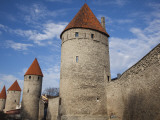 Old City Walls, Tallinn, Estonia Photographic Print by Walter Bibikow