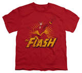 Youth: Justice League America - Flash Rough Distress Shirts