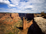 Spider Rock at Junction of Canyon De Chelly and Monument Valley, Canyon De Chelly Ntl Monument, AZ Photographic Print by Bernard Friel