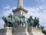 Monument in Heroes' Square, Budapest, Hungary Photographic Print by Jim Engelbrecht