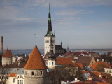 View of Old Town From Toompea, Late Afternoon, Tallinn, Estonia Photographic Print by Walter Bibikow