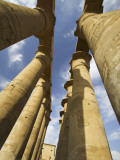 Column With Visual Art Carved Into Them Luxor Temple, Luxor, Egypt Photographic Print by Darrell Gulin