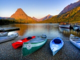 Two Medicine Lake and Sinopah Mountain, Glacier National Park, Montana, USA Photographic Print by Jamie & Judy Wild