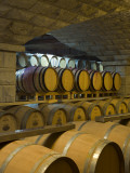 Barrels in Cellar at Chateau Changyu-Castel, Shandong Province, China Photographic Print by Janis Miglavs