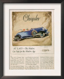 Chrysler, Magazine Advertisement, USA, 1928 Posters
