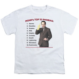 Youth: Monk - Top 10 Phobias T-Shirt