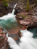 St. Mary Falls, Glacier National Park, Montana, USA Photographic Print by Jamie & Judy Wild