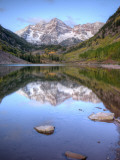 Maroon Bells From Maroon Lake, Maroon Bells-Snowmass Wilderness, Colorado, USA Photographie par Jamie & Judy Wild