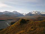 Denali National Park and Preserve, East Fork of Toklat River Across Murie Plain, Alaska, USA Photographic Print by Bernard Friel