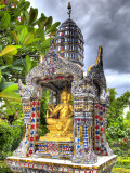 Ornate Buddhist Shrine, Wat Bangkungthien Kang, Bangkok, Thailand Photographic Print