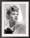Lucille Ball Portrait with Gauze, 1940's Print