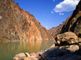 Up River From Above Nevill's Rapid, Grand Canyon National Park, Arizona, USA Photographic Print by Bernard Friel