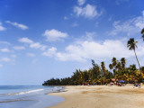 View of Luquillo Beach, Puerto Rico, Caribbean Fotografie-Druck von Dennis Flaherty