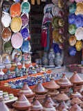 Pottery Shop, Marrakech, Morocco Photographic Print by William Sutton