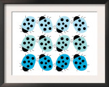 Blue Lady Bug Family Posters by  Avalisa