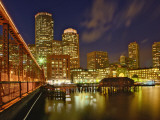 Boston Skyline at Dusk, Boston, Massachusetts, USA Photographic Print by Adam Jones