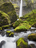 Elowah Falls and Mccord Creek, Columbia River Gorge, Oregon, USA Photographie par Jamie & Judy Wild