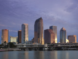 Skyline From Hillsborough Bay, Tampa, Florida, USA Photographic Print by Walter Bibikow