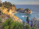 Mcway Falls at Julia Pfieffer Burns State Park Near Big Sur, California, USA Photographic Print by Chuck Haney