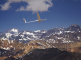 Glider Pilot Racing in Fai World Sailplane Grand Prix, Andes Mountains, Chile Photographic Print by David Wall