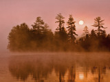 Sunrise on a Lake, Adirondack Park, New York, USA Photographic Print by Jay O'brien