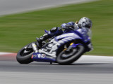 Motorcycle in Motion, Ama Superbike Race, Mid Ohio Raceway, Ohio, USA Lámina fotográfica por Adam Jones Motorcycle in Motion, Ama Superbike Race, Mid Ohio Raceway, Ohio, USA Lámina fotográfica por Adam Jones