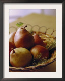 Basket with Pears Prints