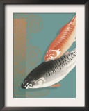 Koi in Orange Print