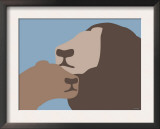 Blue Lion Posters by  Avalisa