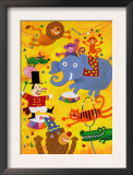 Crazy Circus Characters Print